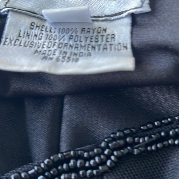 Vintage Stenaz black bead and sequent  dress - Picture 6 of 6